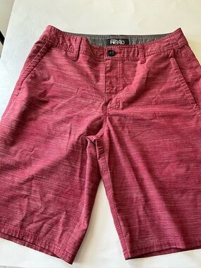 ONeill Hybrid Mens Shorts Size 28 Burgundy Heather Stretch Quick Dry Boardshorts